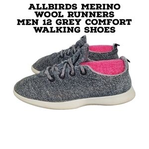 Allbirds Merino Wool Runners Men 12 Grey Comfort Walking Shoes